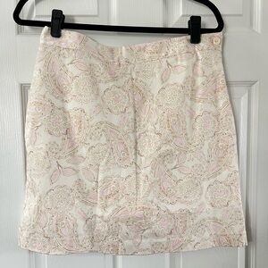 EP Pro Floral Paisley Golf Skort - Cream and Pink